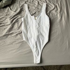 White Thong Bodysuit